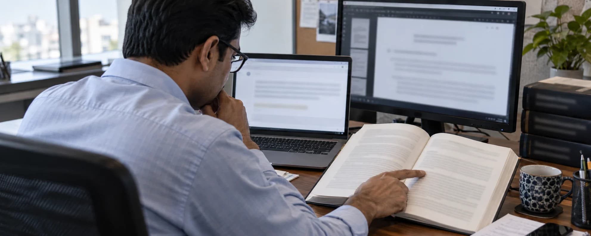 A tax professional checking an AI-generated legal citation against an authoritative source